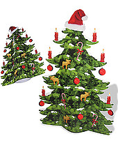 Der Weihnachtsbaum aus Wellpappe