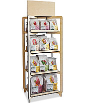 Regaldisplay aus Holz